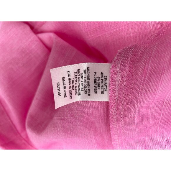 Crown & Ivy Pink Sky Scalloped Top Belk Fashion Woven Line XXL - Picture 11 of 15